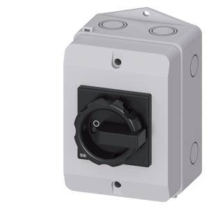 Siemens 3LD20640TB510US2 – Siemens SENTRON, Switch disconnector 3LD, main switch, 3-pole, Iu: 16 A, Operating power / at AC-23