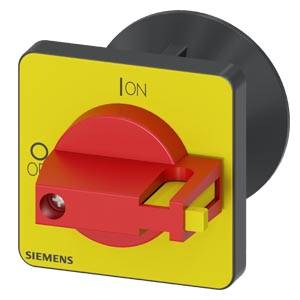 Siemens 3LD93435C – Siemens selector switch, red / yellow 48x48 mm Front plate mounting Central hole mounting 22.5mm wit