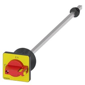 Siemens 3LD93435CA – Siemens Door-coupling rotary operating mechanism red / yellow 48x48 mm, Front plate mounting Central