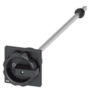 Siemens 3LD93442CA – Siemens Door-coupling rotary operating mechanism black 66x66 mm, Front plate mounting Central hole m