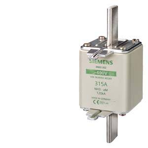 Siemens 3ND1372 – Siemens LV HRC fuse element, NH3, In: 630 A, aM, Un AC: 690 V, Un DC: 440 V, Front indicator, live g