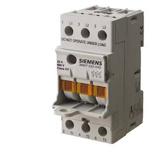 Siemens 3NW70331 – Siemens SENTRON, cylindrical fuse holder, 10x38 mm, 3-pole, In: 32 A, Un AC: 690 V, compact version