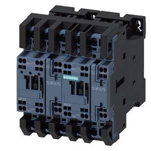 Siemens 3RA23258XE302BB4 – Siemens reversing contactor assembly, AC-3e/AC-3, 17 A, 7.5 kW / 400 V, 3-pole, 24 V DC, spring-load