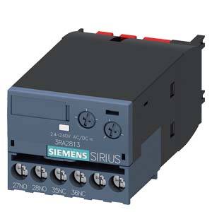 Siemens 3RA28131FW10 – Siemens solid-state time-delayed auxiliary switch, ON-delay, relay 1 NC + 1 NO, time range 0.05-100