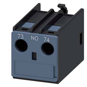 Siemens 3RH29111AA10 – Siemens auxiliary switch, on the front, 1 NO, 73/74, current path: 1 NO, cable entry from the top, s
