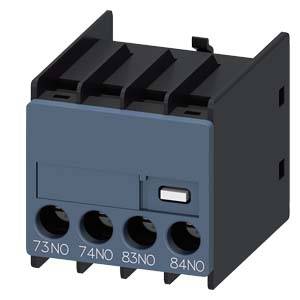 Siemens 3RH29111MA20 – Siemens auxiliary switch, on the front, 2 NO, 73/74, 83/84, current path: 1 NO, 1 NO, cable entry fr