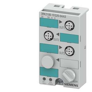 Siemens 3RK21001EQ200AA3 – Siemens AS-i compact module K45 digital A/B slave, 3DQ, IP67 3 x output, 1 A 24 V DC 3 x M12 socket