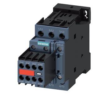 Siemens 3RT20241DB443MA0 – Siemens power contactor, AC-3e/AC-3, 12 A, 5.5 kW / 400 V, 3-pole, 24 V DC, with plugged-in varistor