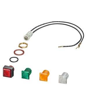 Siemens 3RV19035E – Siemens Indicator light with glow lamp 380...415 V AC/DC with colored lenses: red,green,clear for en