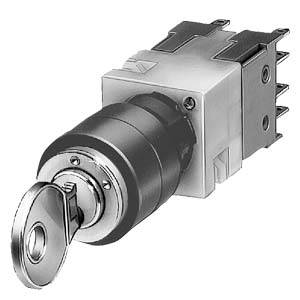 Siemens 3SB22024LB01 – Siemens Key-operated switch, 16 mm, round, plastic, CES, 2 switch positions O-I, latching, actuating