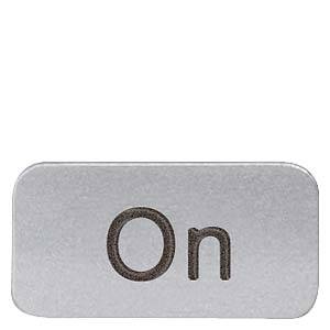 Siemens 3SB29012EB – Siemens Adhesive labeling plate, on label holder, Label size 9.5 x 18.5 mm, silver-colored, black fo