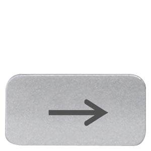 Siemens 3SB29012NA – Siemens Adhesive labeling plate, on label holder, Label size 9.5 x 18.5 mm, silver-colored, black fo