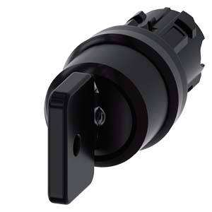 Siemens 3SU10004HL110AA0 – Siemens Key-operated switch O.M.R, 22 mm, round, plastic, lock number 73034, black, with 2 keys, 3 s