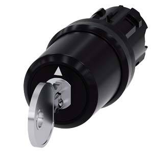 Siemens 3SU10005BP010AA0 – Siemens key-operated switch Siemens, 22 mm, round, plastic, lock number SSG10, with 2 keys, 3 switch
