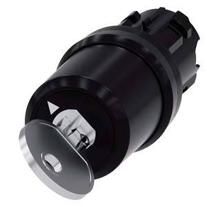 Siemens 3SU10005HF110AA0-Z X90 – Siemens key-operated switch Siemens, 22 mm, round, plastic, lock no. LSG1, with 2 keys, 2 switch pos