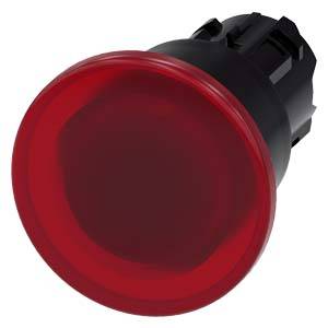 Siemens 3SU10011BA200AA0 – Siemens Illuminated mushroom pushbutton, 22 mm, round, plastic, red, 40 mm, latching, Pull-to-unlatc