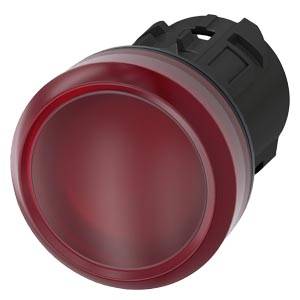 Siemens 3SU10016AA200AA0-Z X90 – Siemens Indicator lights, 22 mm, round, plastic, red, lens, smooth, Z=100-unit packaging