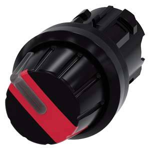 Siemens 3SU10022AF200AA0 – Siemens Selector switch, illuminable, 22 mm, round, plastic, red, Rotary knob, 2 switch positions O-