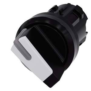 Siemens 3SU10022BF600AA0-Z Y10 – Siemens Selector switch, illuminable, 22 mm, round, plastic, white, selector switch, short, 2 switch