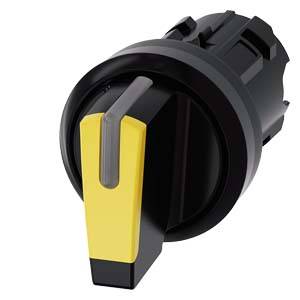 Siemens 3SU10022BM300AA0-Z Y19 – Siemens Selector switch, illuminable, 22 mm, round, plastic, yellow, selector switch, short, 3 switc