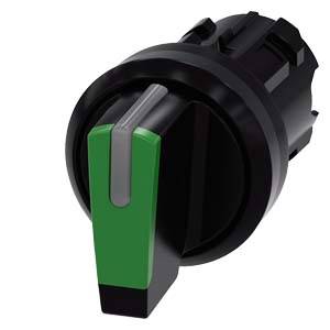 Siemens 3SU10022BN400AA0-Z Y19 – Siemens Selector switch, illuminable, 22 mm, round, plastic, green, selector switch, short, 3 switch