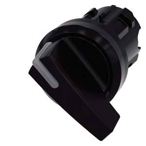 Siemens 3SU10022CF100AA0 – Siemens Illuminable selector switch, 22 mm, round, plastic, black, Selector switch long, 2 switch po