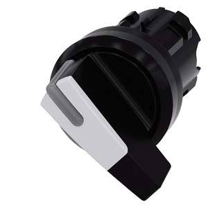 Siemens 3SU10022CF600AA0-Z Y12 – Siemens Selector switch, illuminable, 22 mm, round, plastic, white, selector switch, long, 2 switch