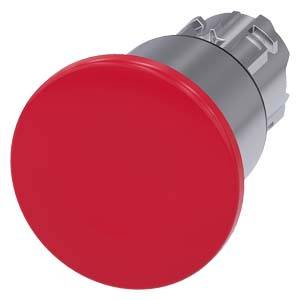 Siemens 3SU10501ED200AA0-Z Y13 – Siemens Mushroom pushbutton, 22 mm, round, metal, shiny, red, 40 mm, 3 switch positions, after pushi