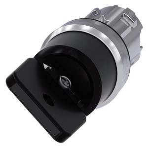 Siemens 3SU10504HF010AA0-Z Y15 – Siemens Key-operated switch O.M.R, 22 mm, round, metal, shiny, lock number 73034, black, with 2 keys