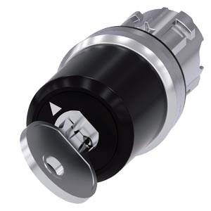Siemens 3SU10505JF010AA0 – Siemens key-operated switch Siemens with key monitoring, 22 mm, round, metal shiny, lock number SSG1