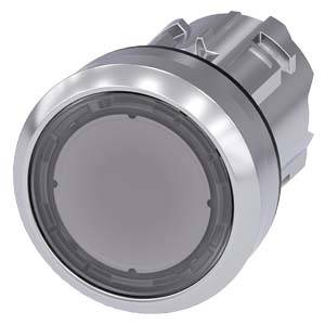 Siemens 3SU10510AB700AA0-Z Y12 – Siemens Illuminated pushbutton, 22 mm, round, metal, shiny, clear, pushbutton, flat, momentary conta