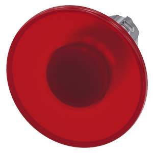 Siemens 3SU10511CA200AA0 – Siemens Illuminated mushroom pushbutton, 22 mm, round, metal, shiny, red, 60 mm, latching, Pull-to-u