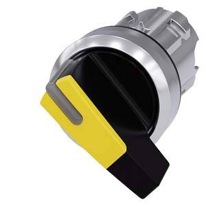 Siemens 3SU10522CF300AA0-Z X90 – Siemens Selector switch, illuminable, 22 mm, round, metal, shiny, yellow, selector switch, long, 2 s