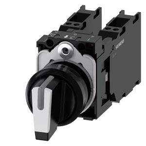 Siemens 3SU11002BM603LA0 – Siemens Selector switch, illuminable, 22 mm, round, plastic, white, selector switch, short, 3 switch
