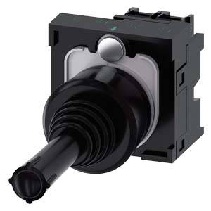 Siemens 3SU11007AD101NA0 – Siemens Coordinate switch, 22 mm, round, plastic, black, 2 switch positions, vertical, momentary con