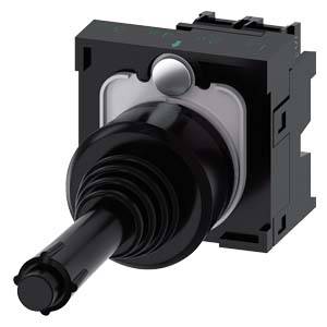 Siemens 3SU11007BB101NA0 – Siemens Coordinate switch, 22 mm, round, plastic, black, 2 switch positions, vertical latching, with