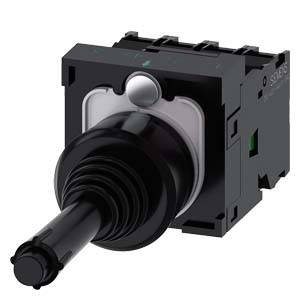 Siemens 3SU11007BE101QA0 – Siemens Coordinate switch, 22 mm, round, plastic, black, 4 switch positions, latching, with mechanic