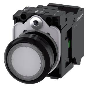 Siemens 3SU11020AB703BA0-Z Y11 – Siemens Illuminated pushbutton, 22 mm, round, plastic, clear, pushbutton, flat, momentary contact ty