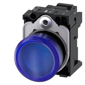Siemens 3SU11026AA503AA0-Z Y13 – Siemens Indicator lights, 22 mm, round, plastic, blue, lens, smooth, with holder, LED module, with i