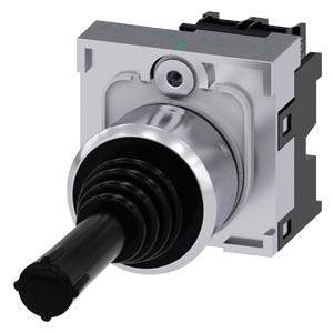 Siemens 3SU11507AB881NA0 – Siemens Coordinate switch, 22 mm, round, metal shiny, black, 2 switch positions, vertical latching,