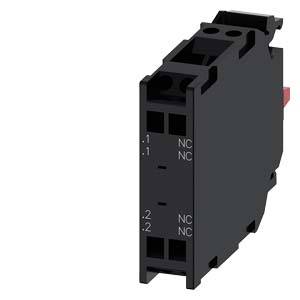 Siemens 3SU14001AA103EA0 – Siemens Contact module with 2 contact elements, 2 NC, spring-type terminal, for front plate mounting