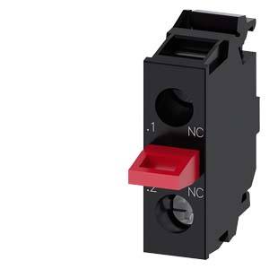 Siemens 3SU14002AA101MA0 – Siemens Contact module with 1 contact element, 1 NC, gold-plated contacts, screw terminal, for floor