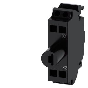 Siemens 3SU14012BF403AA0 – Siemens LED module with integrated LED 230 V AC, green, spring-type terminal, for floor mounting