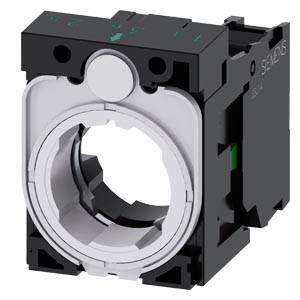 Siemens 3SU15001AA101BA0 – Siemens holder, 3-way, plastic, 1 NO, screw terminal
