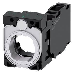 Siemens 3SU15001AA101FA0 – Siemens holder, 3-way, plastic, 1 NO+1 NC, screw terminal