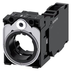 Siemens 3SU15501AA101FA0 – Siemens holder, universal, 3-way, plastic/metal, 1 NO+1 NC, screw terminal