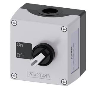 Siemens 3SU18010AR002AB1 – Siemens enclosure for command devices 22 mm, round, enclosure material plastic, enclosure top part g
