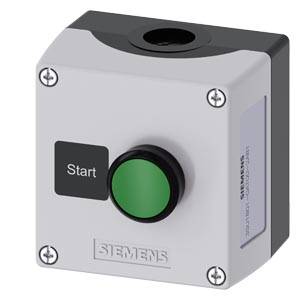 Siemens 3SU18010AT002AB1 – Siemens enclosure for command devices, 22 mm, round, enclosure material plastic, enclosure top part