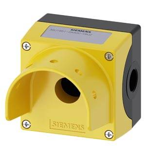 Siemens 3SU18510AA000AJ2 – Siemens Enclosure for command devices, 22 mm, round, metal enclosure, yellow enclosure top, with pro