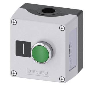Siemens 3SU18510AB002AB1 – Siemens Enclosure for command devices, 22 mm, round, Enclosure material metal, enclosure top part gr